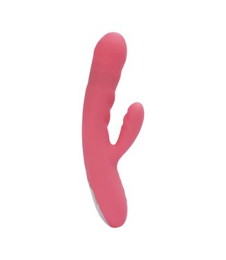 Svakom SVAKOM - Avery Thrusting Rabbit Vibrator - Aardbei Roze