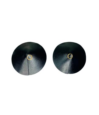 Kinky Diva PU Leather Nipple Covers Ring