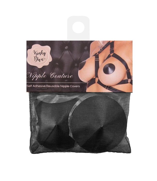 Kinky Diva PU Leather Nipple Covers