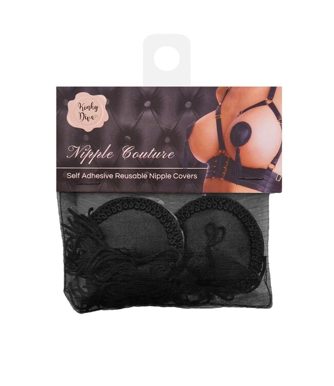 Kinky Diva Satin Nipple Covers with Tassel