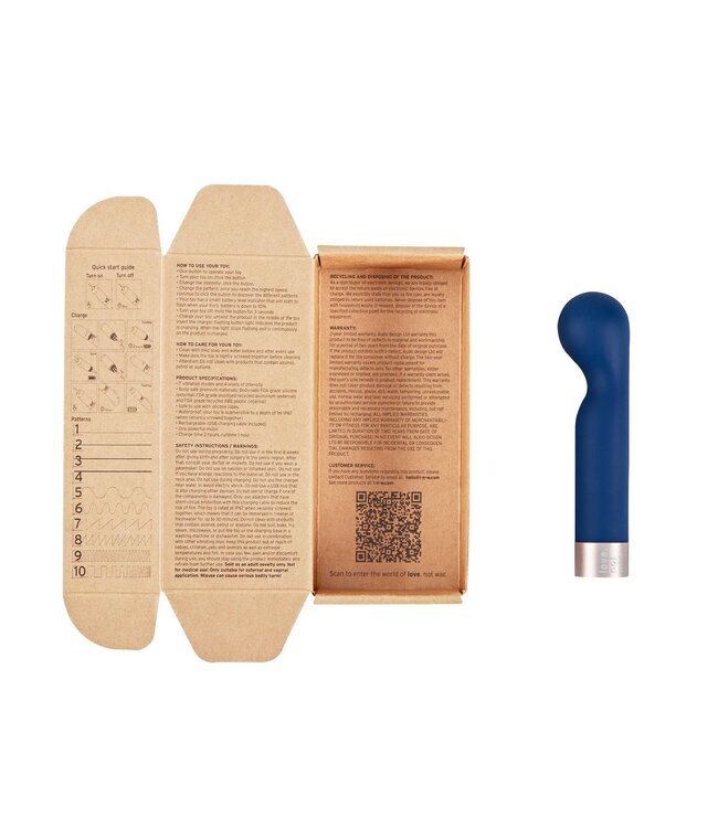 Love Not War Love Not War – KAMA G-Spot Vibrator – Blauw