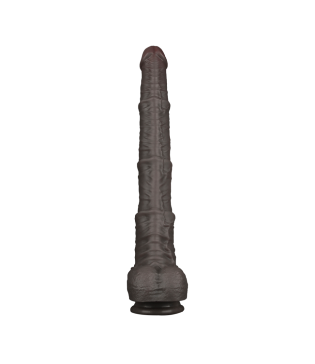 Rimba LoveToy - Nature Cock - 16" Dual Layered Bendable Cock XXL - Zwart