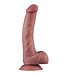 Rimba LoveToy - Power Cock 23 cm - Vibrerend Dual Desinty - Nude