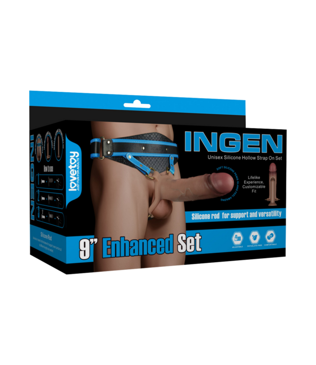 Rimba LoveToy - Ingen 23cm - Enchanced Set L/XL/2XL - Nude