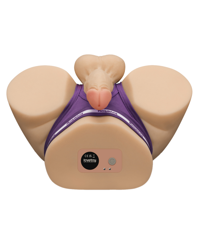 Rimba LoveToy - Streetgirl's Dual Motor Sensation Pulse met Dildo - Nude