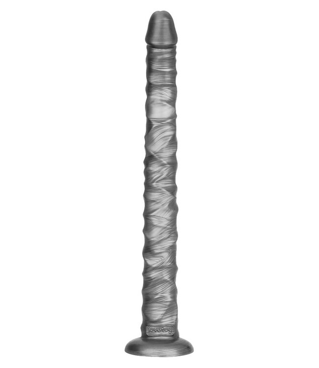 Rimba LoveToy - Kingsize Vibrerende Vibrax Slider 40,5 cm - Zilver