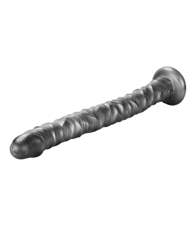 Rimba LoveToy - Kingsize Vibrerende Vibrax Slider 40,5 cm - Zilver