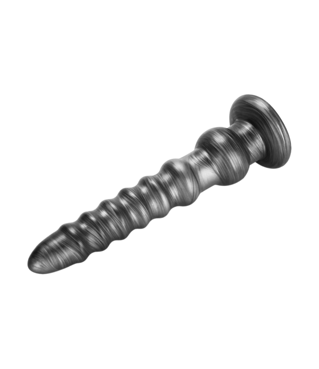 Rimba LoveToy - Kingsize Vibrerende Vibrax Slider 32 cm - Zilver