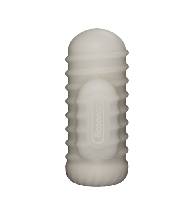 Rimba LoveToy - Knights Ring - Vibrerende Dual Purpose Sleeve - Golvend - Wit