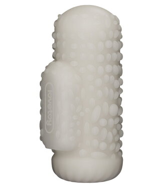 Rimba LoveToy - Knights Ring - Vibrerende Dual Purpose Sleeve - Drip - Wit