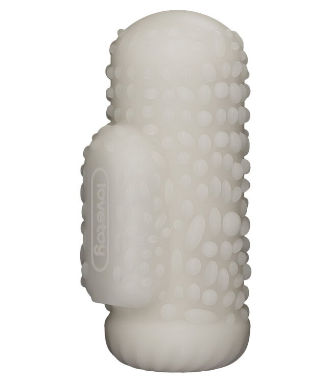 Rimba LoveToy - Knights Ring - Vibrerende Dual Purpose Sleeve - Drip - Wit