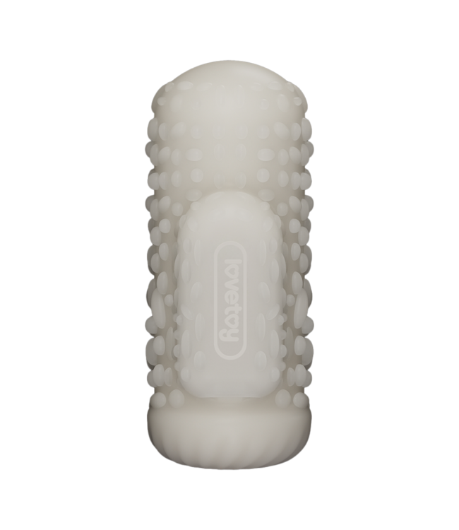 Rimba LoveToy - Knights Ring - Vibrerende Dual Purpose Sleeve - Drip - Wit