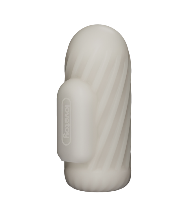 Rimba LoveToy - Knights Ring - Vibrerende Dual Purpose Sleeve - Spiraal - Wit