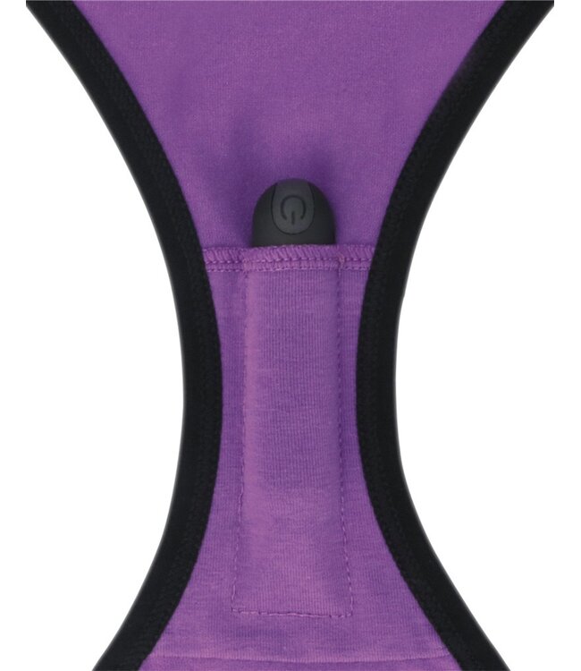 Rimba LoveToy - Slide - Bedrukte vibrerende sexy slip - Paars