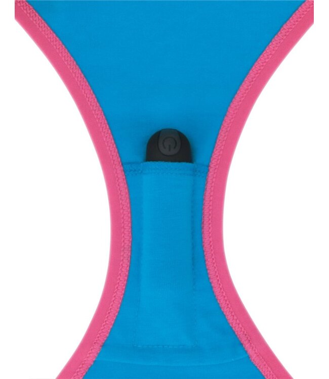 Rimba LoveToy - Wet - Bedrukte vibrerende sexy slip - Blauw