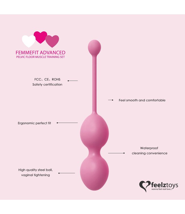 FeelzToys - FemmeFit Bekkenspier Training Set 3 st