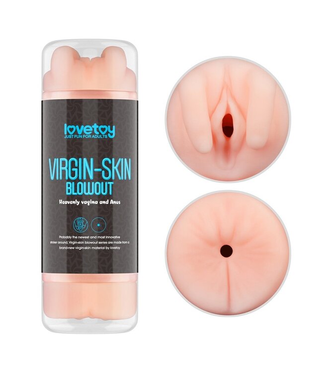 Rimba LoveToy - Virgin-Skin Blowout Double Side Stroker - Vagina and Anus