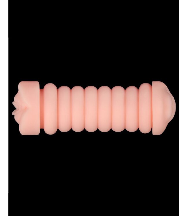 Rimba LoveToy - Virgin-Skin Blowout Double Side Stroker - Vagina and Mouth