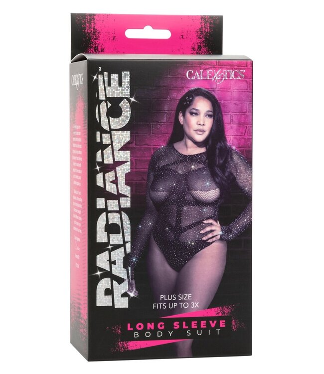 CalExotics Radiance Plus Size Long Sleeve Body Suit