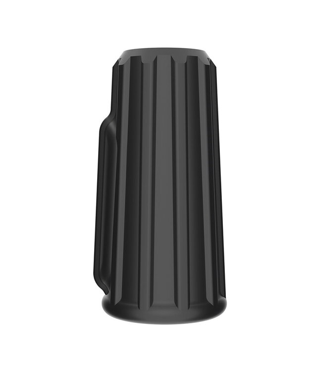 Rimba LoveToy - Ridge Knights Ring - Vibrerende Penis Sleeve (Ø 3,7 cm) - Zwart