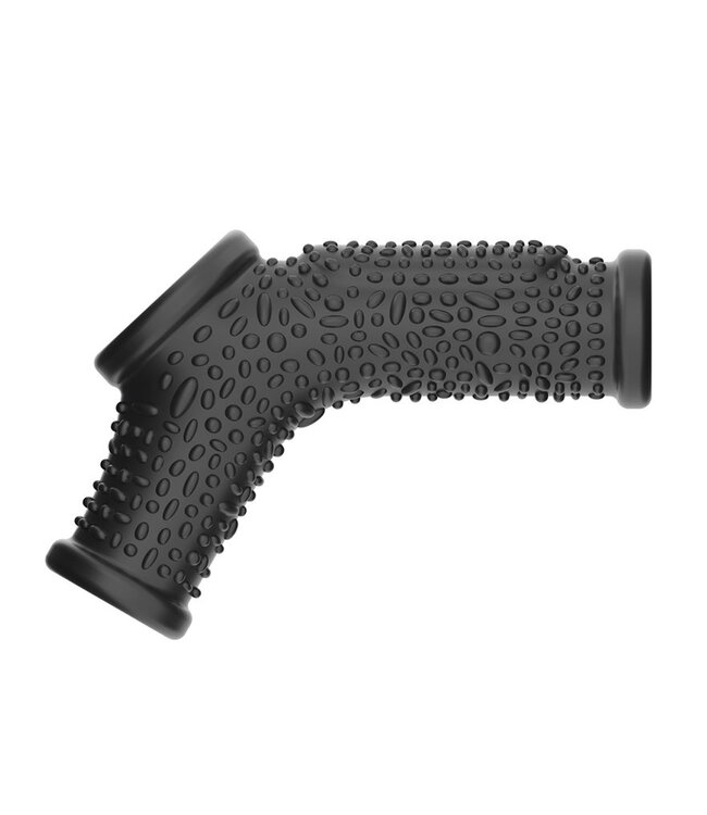 Rimba LoveToy - Drip Knights Ring - Vibrerende Penis en Scrotum Sleeve (Ø 2,8 cm) - Zwart