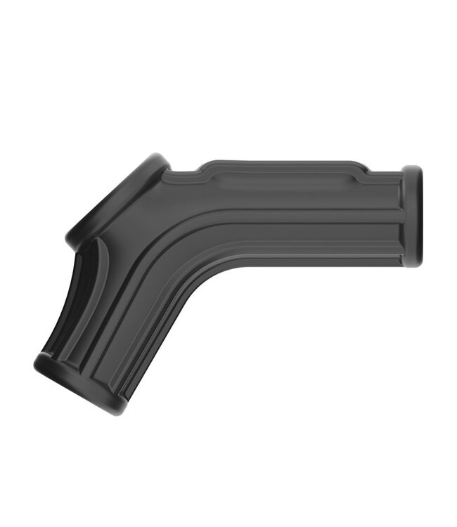 Rimba LoveToy - Ridge Knights Ring - Vibrerende Penis en Scrotum Sleeve (Ø 2,8 cm) - Zwart