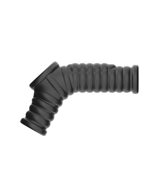 Rimba LoveToy - Wave Knights Ring - Vibrerende Penis en Scrotum Sleeve (Ø 2,8 cm) - Zwart