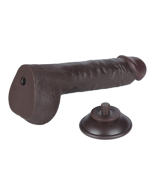 Rimba LoveToy - Aftrekbare dildo 24 cm (Ø 4,3 cm) - Zwart