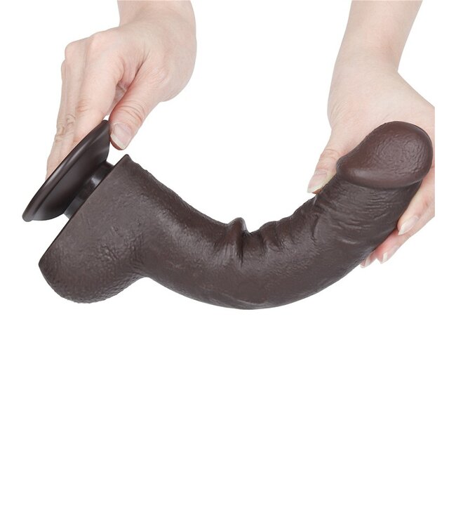Rimba LoveToy - Aftrekbare dildo 24 cm (Ø 4,3 cm) - Zwart