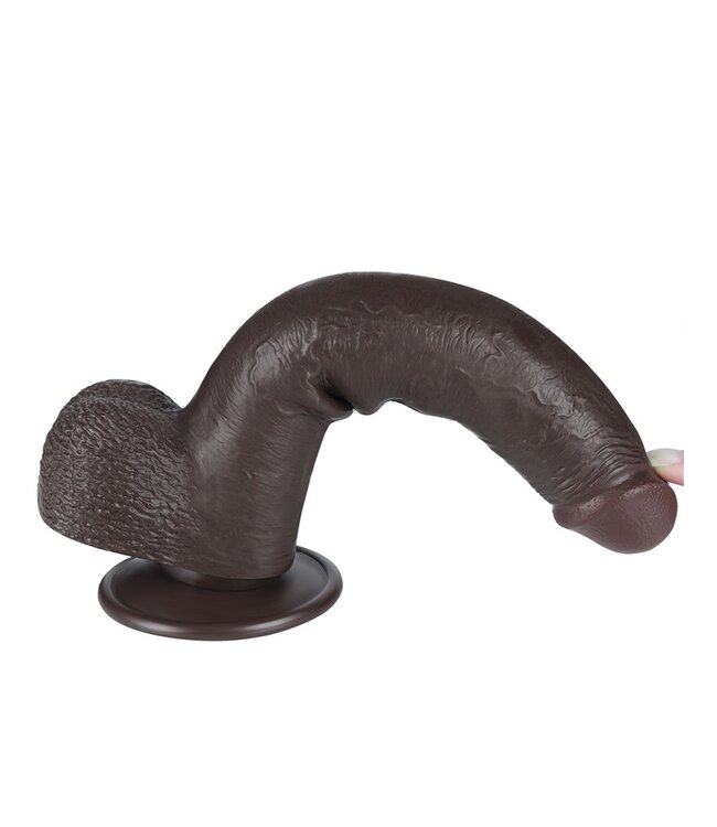 Rimba LoveToy - Aftrekbare dildo 22 cm (Ø 3,7 cm) - Zwart