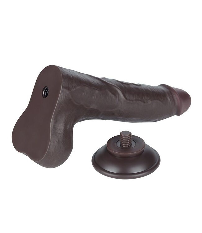 Rimba LoveToy - Aftrekbare dildo 22 cm (Ø 4,3 cm) - Zwart