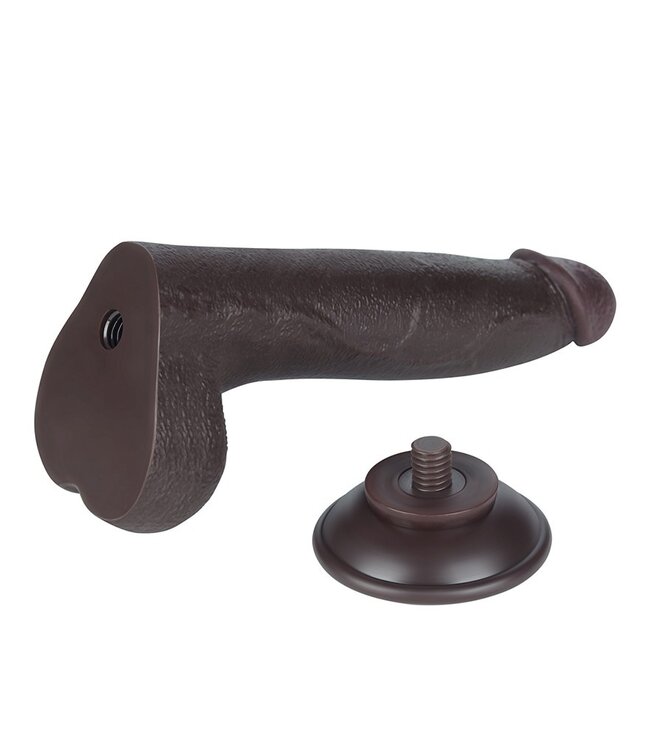 Rimba LoveToy - Aftrekbare dildo 20 cm (Ø 4 cm) - Zwart