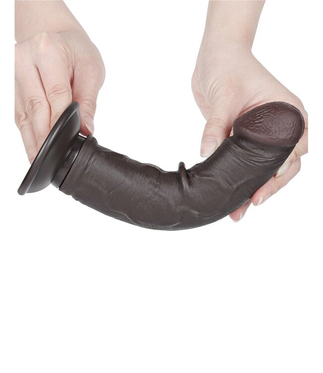 Rimba LoveToy - Aftrekbare dildo 20 cm (Ø 3,8 cm) - Zwart