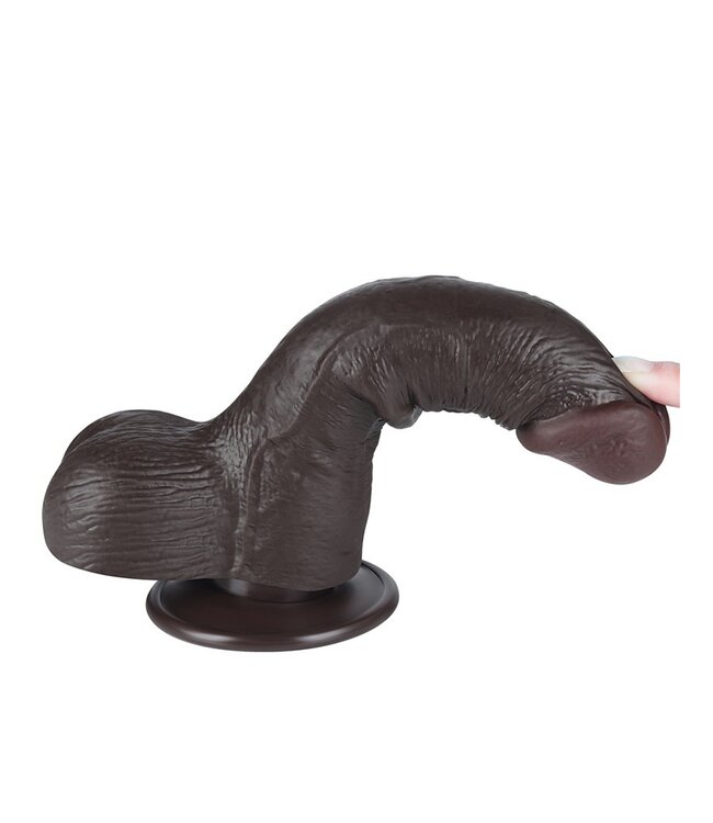 Rimba LoveToy - Aftrekbare dildo 19,5 cm (Ø 3,7 cm) - Zwart