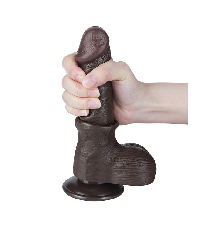 Rimba LoveToy - Aftrekbare dildo 19,5 cm (Ø 3,7 cm) - Zwart