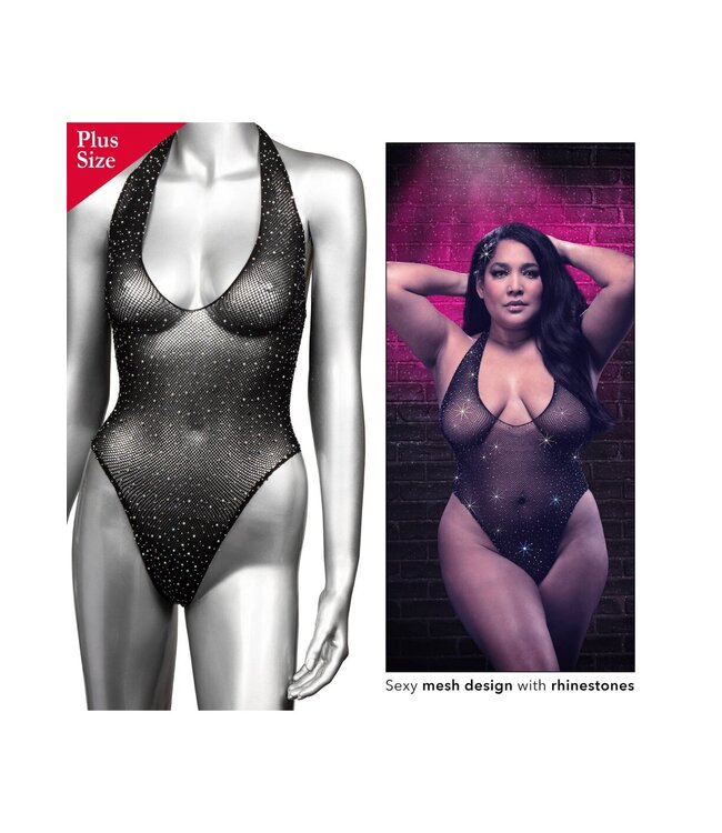 CalExotics Radiance Plus Size Deep V Body Suit