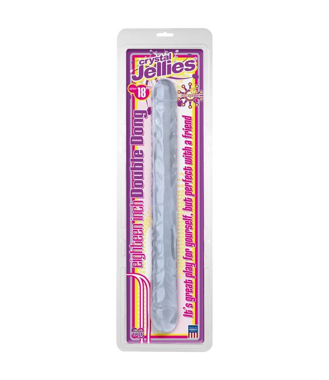 Doc Johnson Crystal Jellies Double Dong 18