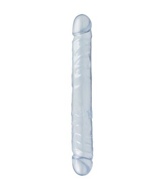 Doc Johnson Crystal Jellies Dubbel Dildo - Transparant