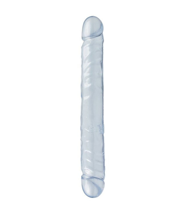 Doc Johnson Crystal Jellies Dubbel Dildo - Transparant