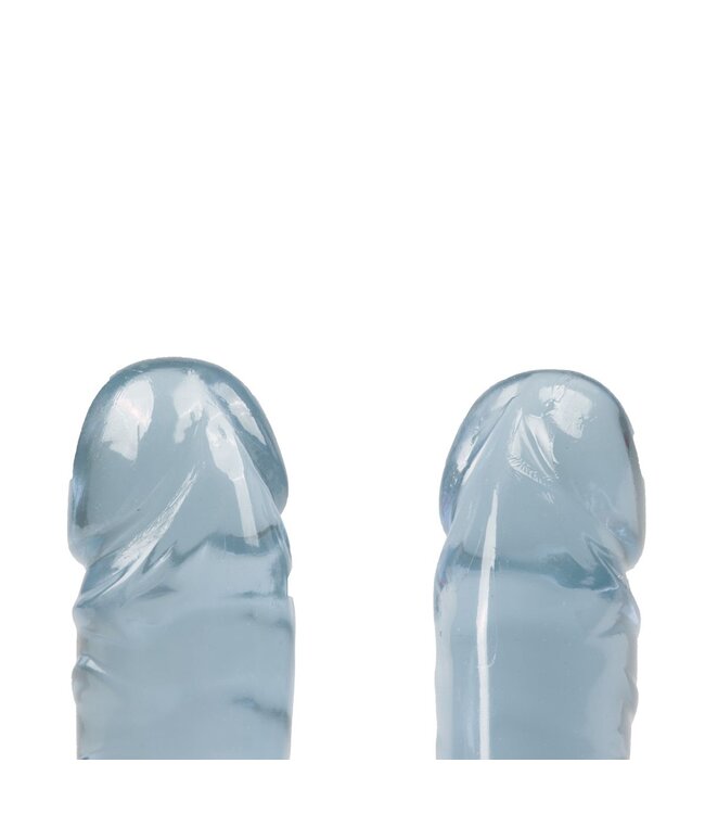 Doc Johnson Crystal Jellies Dubbel Dildo - Transparant
