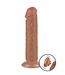 Rimba LoveToy - Sliding Skin Dildo 20 cm (Ø 3,8 cm) - Bruin