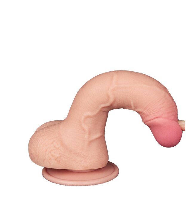 Rimba LoveToy - Aftrekbare dildo 19.5 cm (Ø 3.5 cm) - Nude