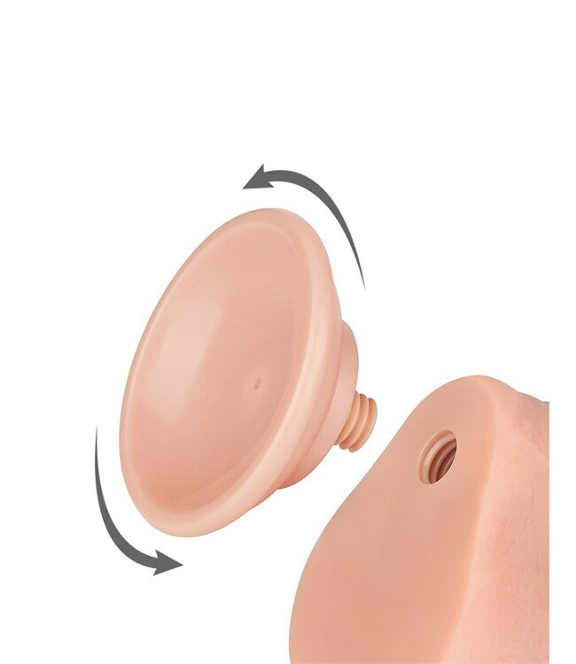 Rimba LoveToy - Aftrekbare dildo 18.3 cm (Ø 3.5 cm) - Nude