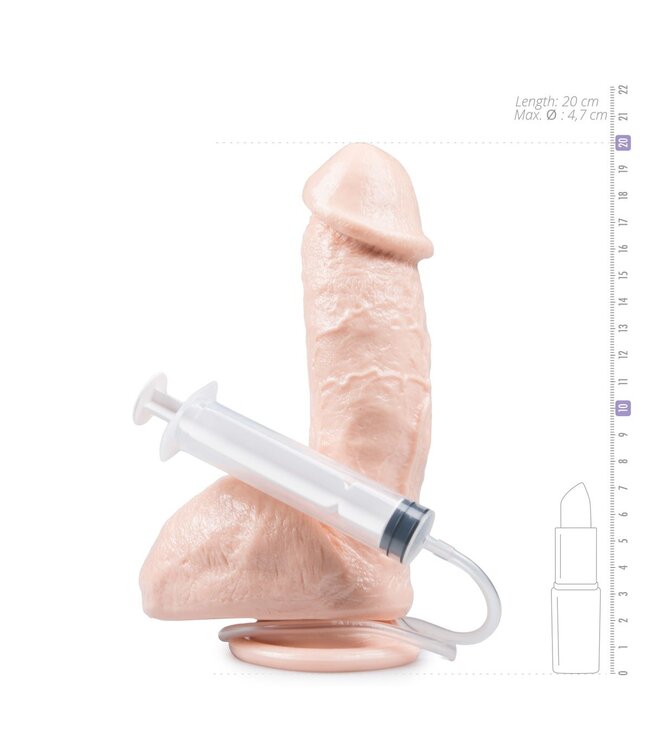Doc Johnson Spuitende Dildo Met Balzak - 13 cm