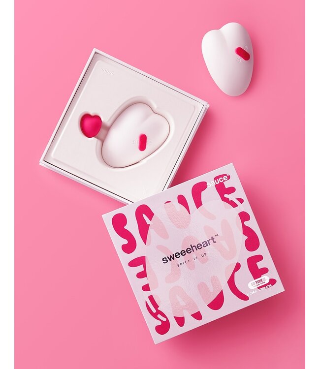 Rimba SAUCE - Sweeeheart - Clitorisvibrator - Wit & Roze