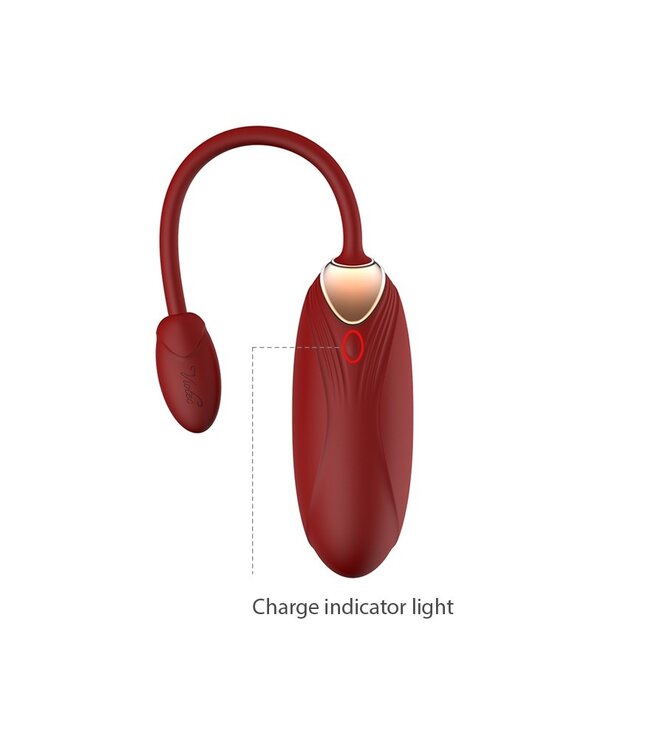 Rimba Viotec - Oliver Pro - Draagbare Vibrator met Appbediening - Goud & Wijnrood