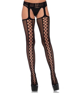 Leg Avenue Lace up backseam stockings