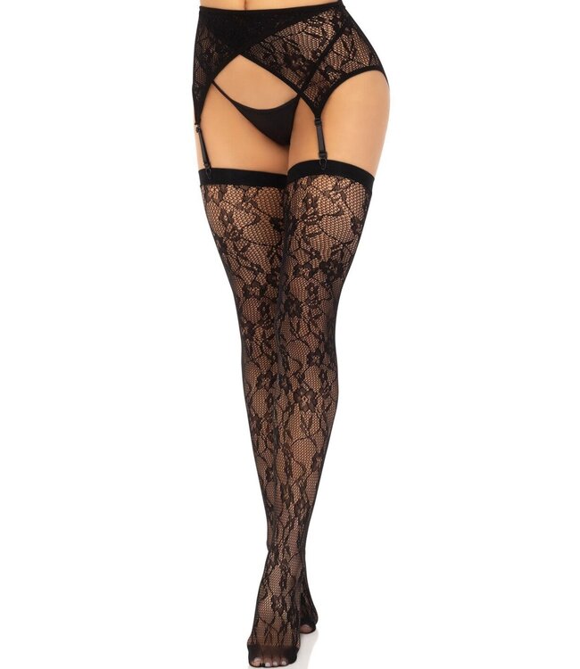 Leg Avenue Lace thigh highs & garterbelt