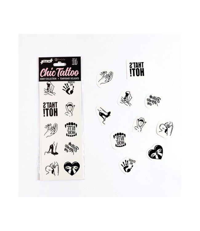 Secret Play Kinky Chic Temporary Tattoo