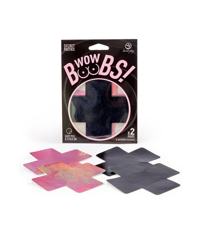 Secret Play Cross Nipple Pasties 2 Pair